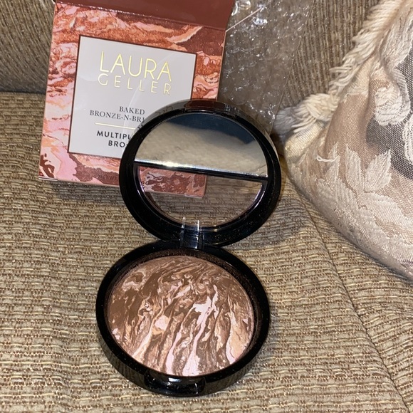 🤎NWT Laura Geller Baked Bronze -N-Brighten Multipurpose Bronzer - Picture 10 of 14